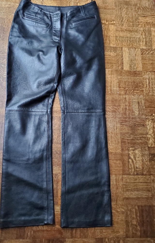 Black leather pants
